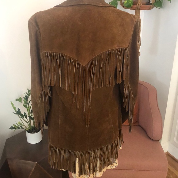 Vintage Jackets & Blazers - Vintage Suede Fringe Jacket